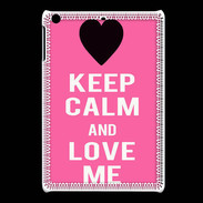 Coque iPadMini Keep Calm Love me Rose