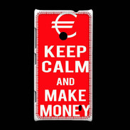 Coque Nokia Lumia 520 Keep Calm Make money Rouge