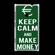 Coque Nokia Lumia 520 Keep Calm Make money Vert
