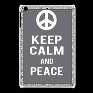 Coque iPadMini Keep Calm Peace Gris
