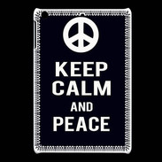 Coque iPadMini Keep Calm Peace Noir