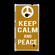 Coque Nokia Lumia 520 Keep Calm Peace Orange