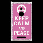 Coque Nokia Lumia 925 Keep Calm Peace Rose
