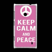 Coque Nokia Lumia 520 Keep Calm Peace Rose