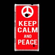 Coque Nokia Lumia 520 Keep Calm Peace Rouge