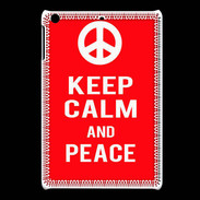 Coque iPadMini Keep Calm Peace Rouge