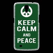 Coque Samsung Galaxy Mega Keep Calm Peace Vert
