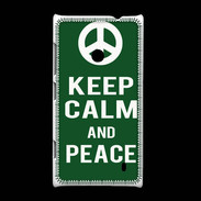 Coque Nokia Lumia 520 Keep Calm Peace Vert