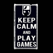 Coque Nokia Lumia 520 Keep Calm Play games Noir