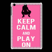 Coque iPadMini Keep Calm Play on Rose