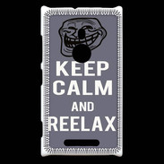 Coque Nokia Lumia 925 Keep Calm Reelax Gris