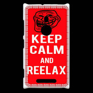 Coque Nokia Lumia 925 Keep Calm Reelax Rouge
