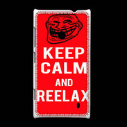 Coque Nokia Lumia 520 Keep Calm Reelax Rouge