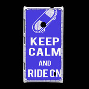 Coque Nokia Lumia 520 Keep Calm Ride on Bleu