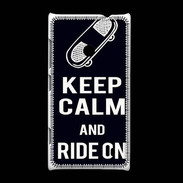 Coque Nokia Lumia 520 Keep Calm Ride on Noir