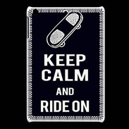 Coque iPadMini Keep Calm Ride on Noir
