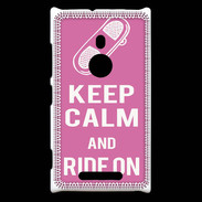Coque Nokia Lumia 925 Keep Calm Ride on Rose