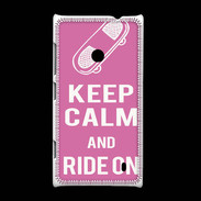 Coque Nokia Lumia 520 Keep Calm Ride on Rose
