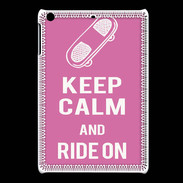 Coque iPadMini Keep Calm Ride on Rose