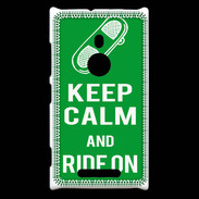 Coque Nokia Lumia 925 Keep Calm Ride on Vert