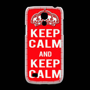Coque Samsung Galaxy S4mini Keep Calm Rouge