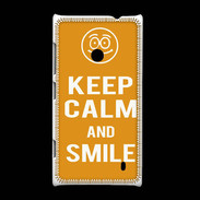 Coque Nokia Lumia 520 Keep Calm Smile Orange