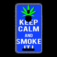 Coque Nokia Lumia 925 Keep Calm Smoke it Bleu
