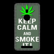 Coque Nokia Lumia 925 Keep Calm Smoke it Gris