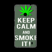 Coque Nokia Lumia 520 Keep Calm Smoke it Gris