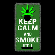 Coque Nokia Lumia 925 Keep Calm Smoke it Kaki