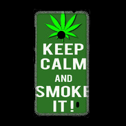 Coque Nokia Lumia 520 Keep Calm Smoke it Kaki