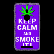 Coque Nokia Lumia 925 Keep Calm Smoke it Violet