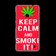 Coque Nokia Lumia 520 Keep Calm Smoke Rouge