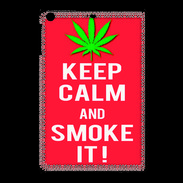 Coque iPadMini Keep Calm Smoke Rouge