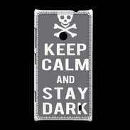 Coque Nokia Lumia 520 Keep Calm Stay dark Gris