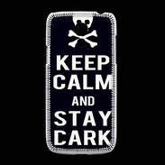 Coque Samsung Galaxy S4mini Keep Calm Stay dark Noir