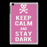 Coque iPadMini Keep Calm Stay dark Rose