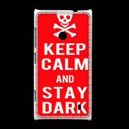 Coque Nokia Lumia 520 Keep Calm Stay dark Rouge