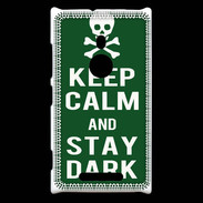 Coque Nokia Lumia 925 Keep Calm Stay dark Vert
