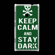 Coque Nokia Lumia 520 Keep Calm Stay dark Vert