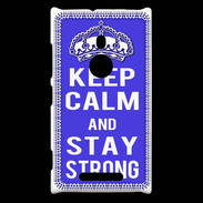 Coque Nokia Lumia 925 Keep Calm Stay strong Bleu