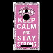 Coque Nokia Lumia 925 Keep Calm Stay strong Rose