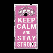 Coque Nokia Lumia 520 Keep Calm Stay strong Rose