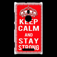 Coque Nokia Lumia 925 Keep Calm Stay Strong Rouge