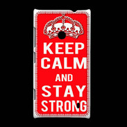 Coque Nokia Lumia 520 Keep Calm Stay Strong Rouge