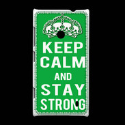 Coque Nokia Lumia 520 Keep Calm Stay strong Vert