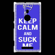 Coque Nokia Lumia 925 Keep Calm Suck me Bleu