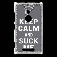 Coque Nokia Lumia 925 Keep Calm Suck me Gris