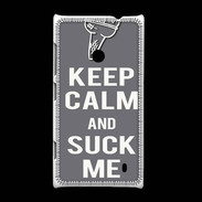 Coque Nokia Lumia 520 Keep Calm Suck me Gris