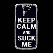 Coque Samsung Galaxy S4mini Keep Calm Suck me Noir